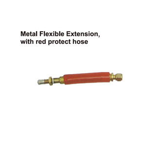 Metal Flexible Extension,with red protect hose